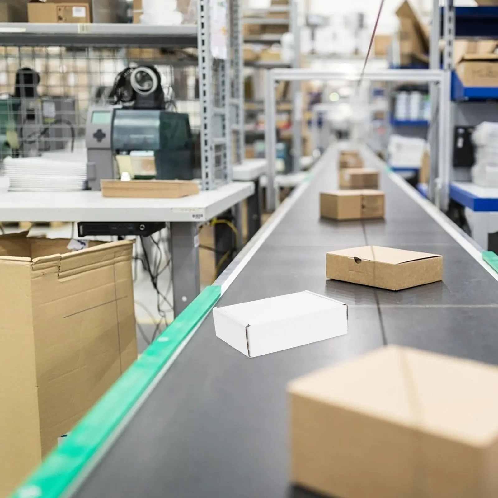 6Pcs White Packaging Boxes Smooth Edges Small Shipping Boxes for Small Business Mailing and Storage Needs Box for Shipping