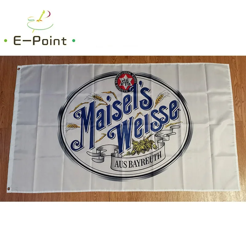 Maisel's Weisse Beer Flag 3ft*5ft (90*150cm) Size Christmas Decorations for Home Flag Banner Indoor Outdoor Decor BER19