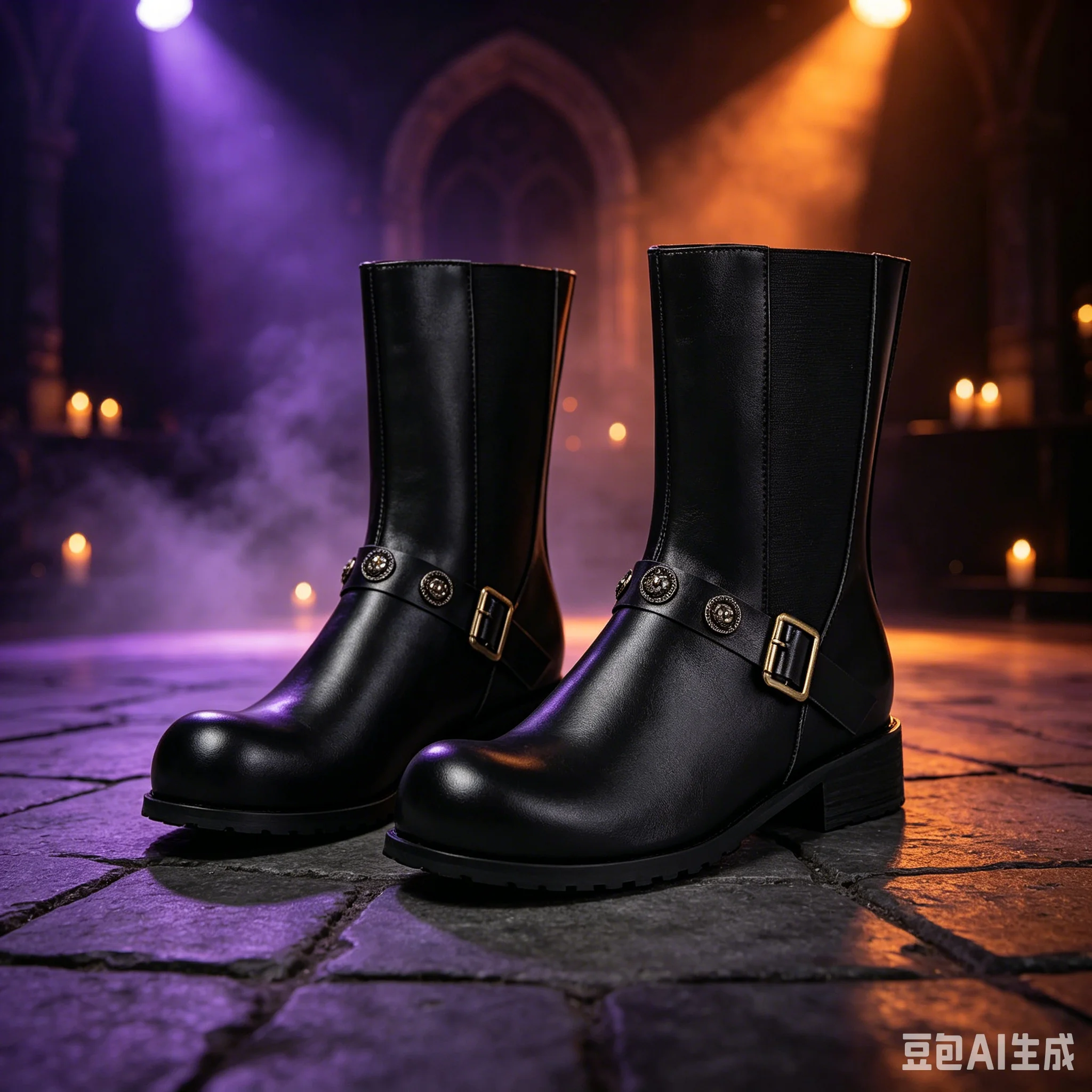 2026 Plus Size Round Toe European American Men Boots Adult Halloween Masquerade Stage Party Cosplay Costume Matching Footwear