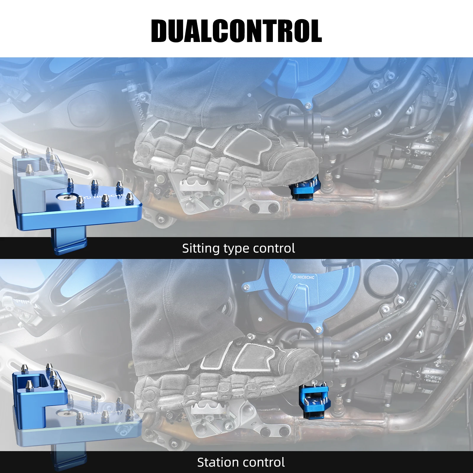 Für Yamaha Tenere 700 2019-2024 DualControl Bremshebel Pedalverlängerung für Yamaha Tenere 700 World Raid 2022-2024 – Detail 6