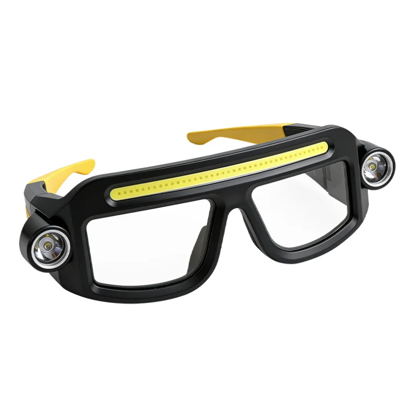 XTE LED Glasses Light USB Rechargeable Headlamp 3 Modes Multifunctional Long Runtime Outdoor Hiking Camping