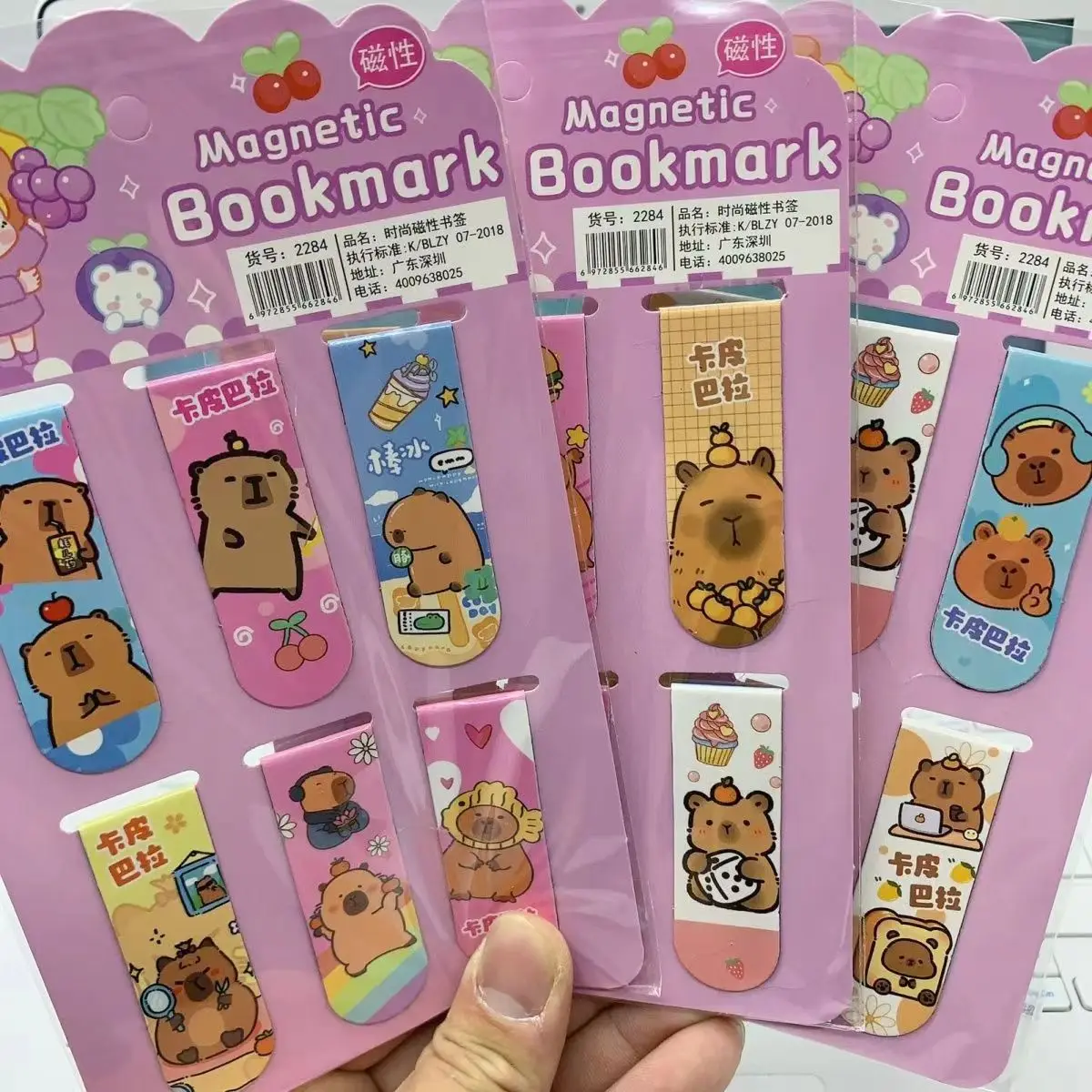 6 шт./набор, магнитные закладки с мультяшным рисунком