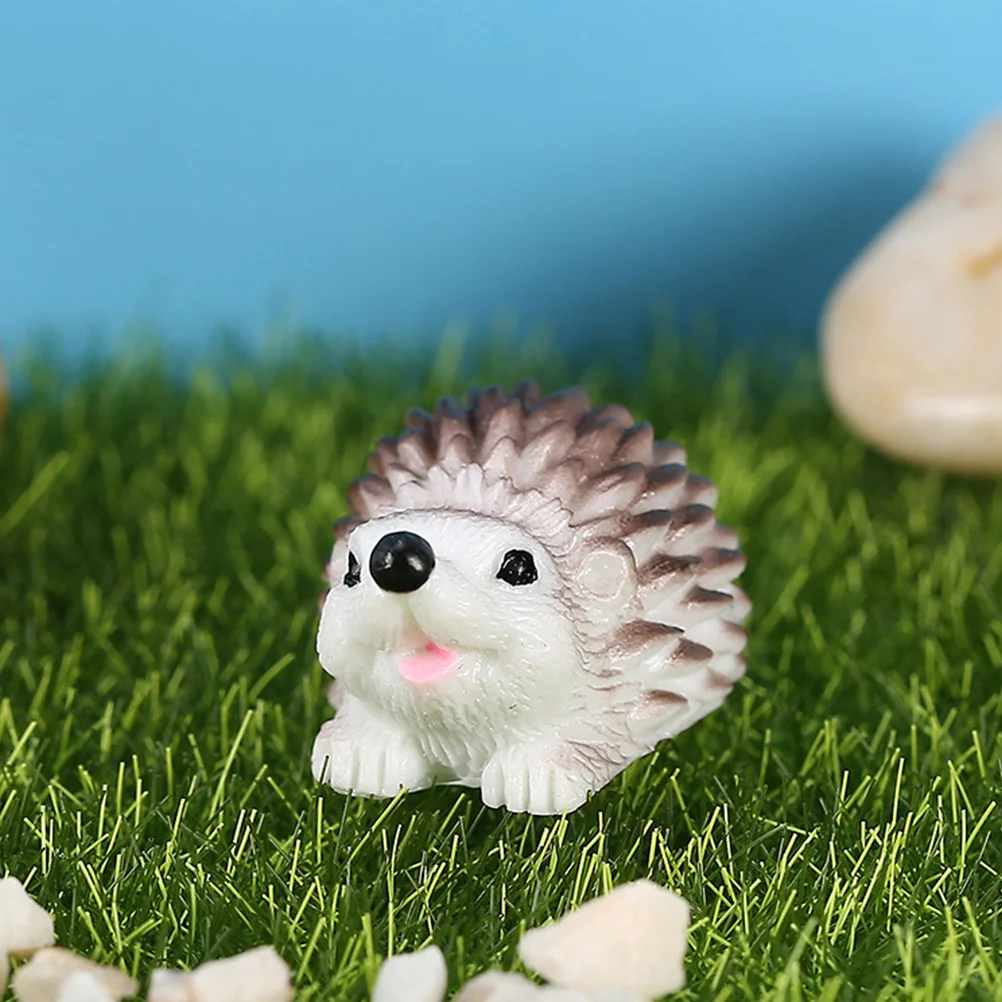 15 szt. Unikalnych figurzek jeży, trwałe mini figurki jeży do mikrokrajobrazów, dekoracji ogrodowych DIY, prezenty, rękodzieło krajobrazowe