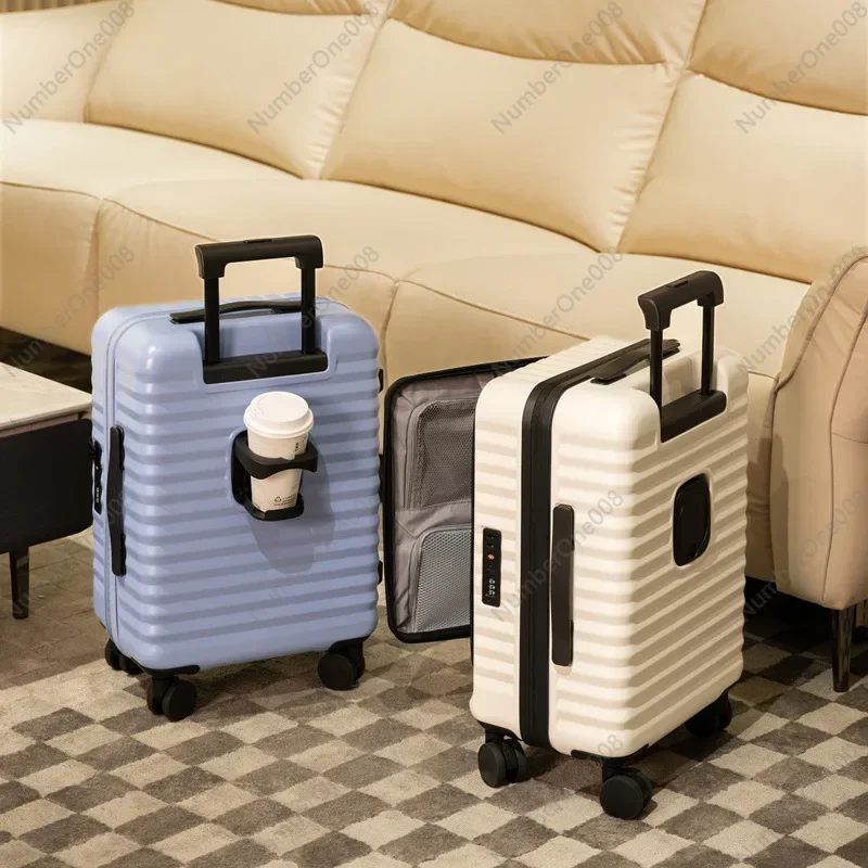 Opening Can Be Expanded, New Suitcase 20-inch Travel Boarding Case, Male and Female Password Trolley Case 24 Sets