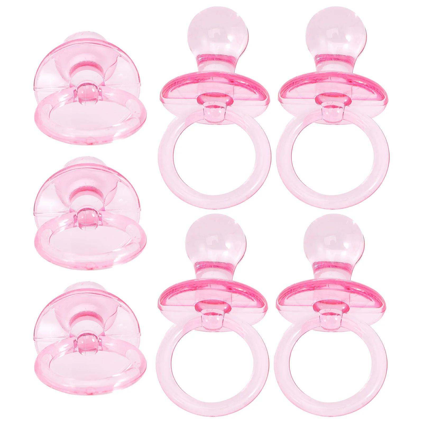 

20 Pcs Pink Decor Pacifier Charm Baby Shower Favors Party Supplies Prize Games Boys