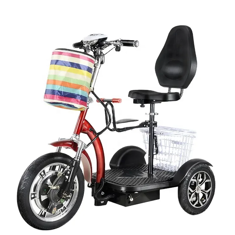 

EU/US warehouse Tricycle Folding Foldable Motor 3 Three Wheel Mobility Disabled Electric Handicapped Scooters for older people