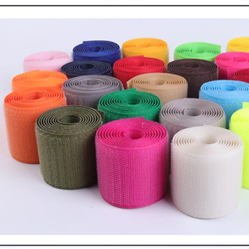 50mm Width Nylon With Hook Loop Colorful Fastener Tape DIY Handcraft Sewing Accessories Tactical Equipment Parts 3meters