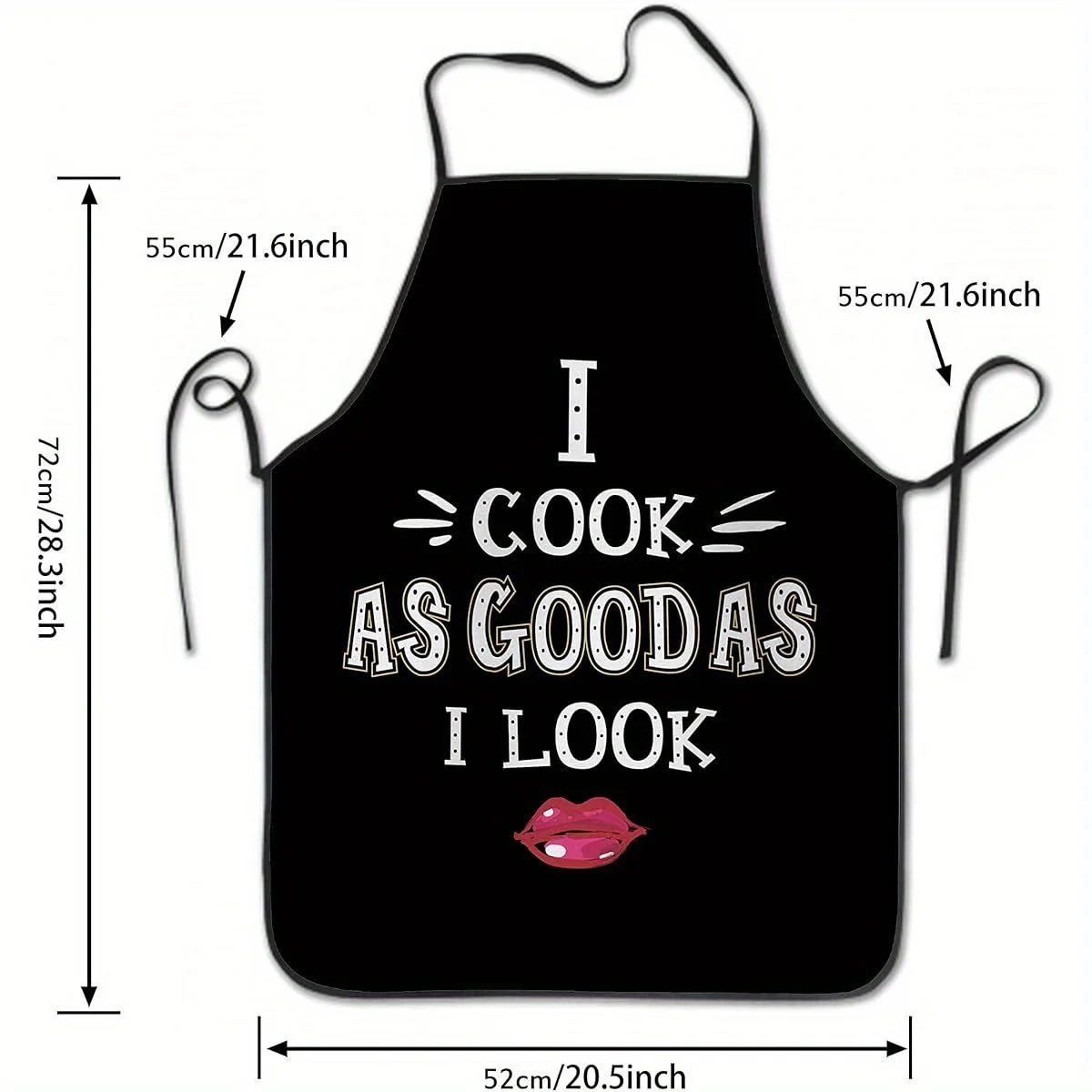 1pc unisex fun apron, baking, gardening, sewing, barbecue, cute gift