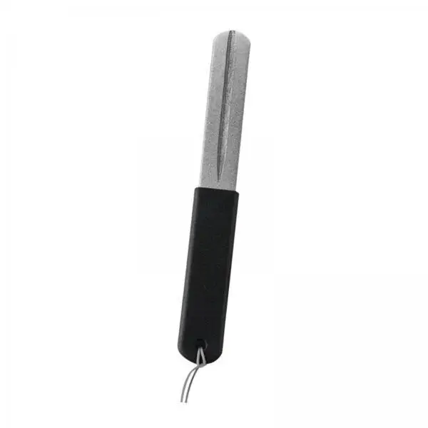 Portable Fishing Hook Sharpener Double Sided Diamond Multi Groove Hook File Anti Slip Handle Compact Tool for Anglers