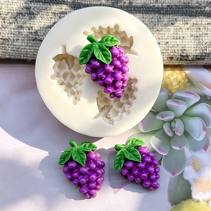 Mini Grape Shape Silicone Sugarcraft Mold Resin Tools Cupcake Baking Mould Fondant Cake Decorating Tools