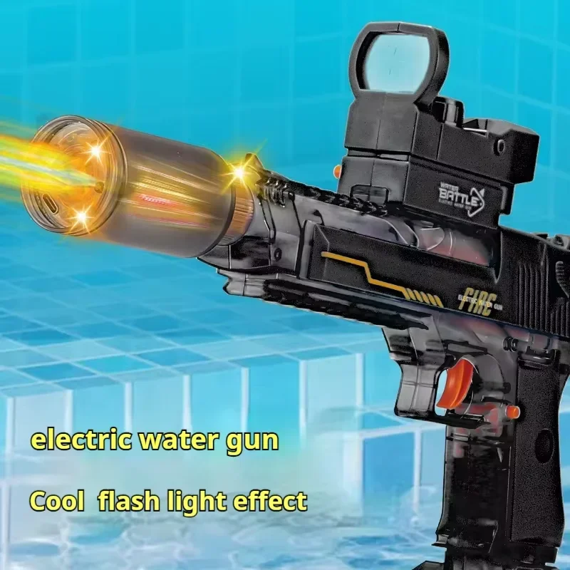 Electric Burst Water Gun Desert Eagle Squirt Toy Powerful Water Blaster Pistols Children Toys Automatic Pistol Guns Summer Toys