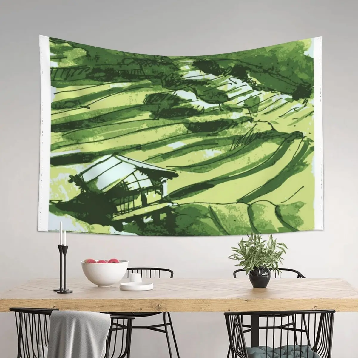 

Vietnam Terrace Fields Tapestry Cute Room Decor Luxury Living Room Decoration Tapete For The Wall Tapestry
