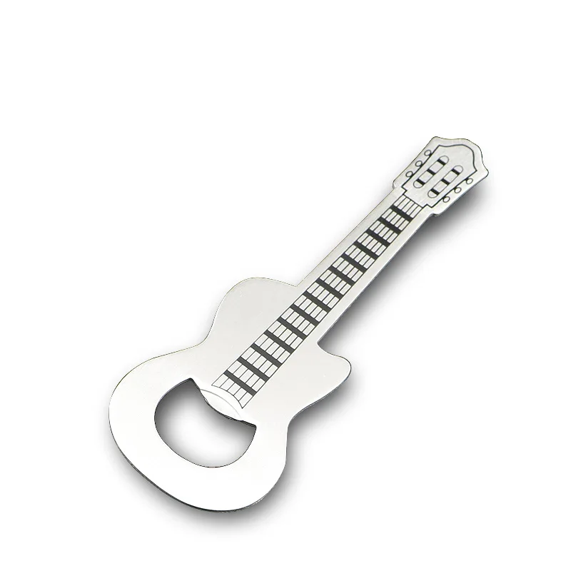 Personalised Logo Stainless Steel Guitar Beer Bottle Opener, Gift for Music Lovers