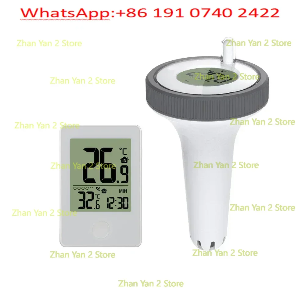 1PCS Pool Thermometer Pool Bathtub Thermometer Wireless Floating Indoor and Outdoor Thermometer