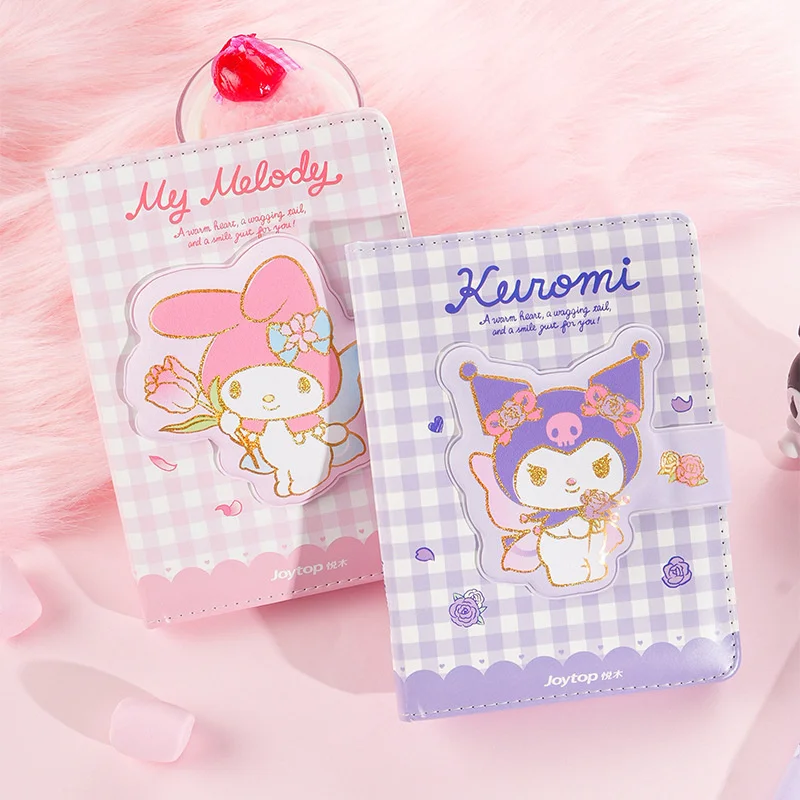 3pcs/lot Sanrio Kuromi Melody Cinnamoroll Notebook Cute Portable Note Book Diary Planner Stationery Gift School Supplies