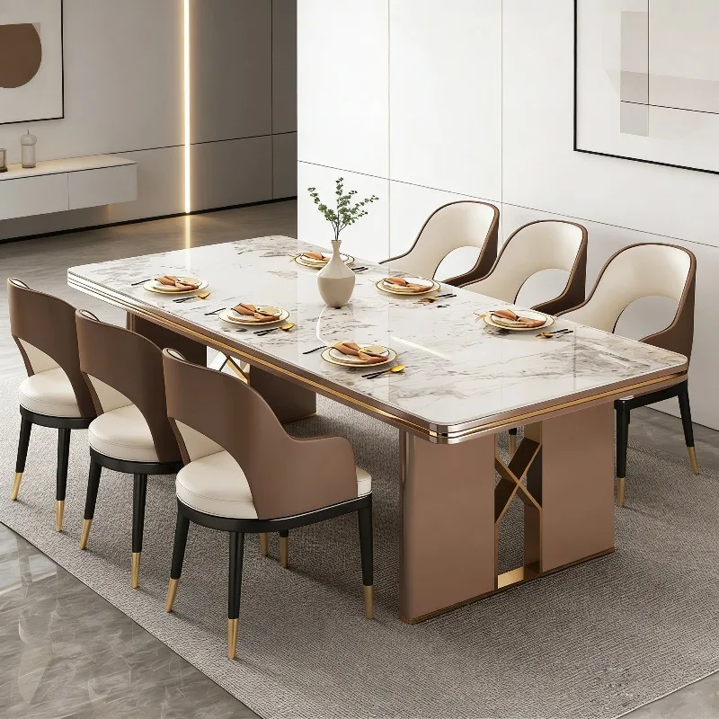 Chairs Coffee Dining Table Kitchen Modern Luxury Designer Space Saving Dining Table Center Restaurant Mesa Commercial Furniture
