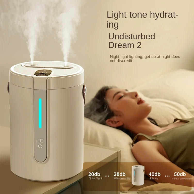 2.5L Humidifier USB Soft Light Home Silent Bedroom Aromatherapy Air Hydration Rechargeable Wireless Essential Oil diffuser