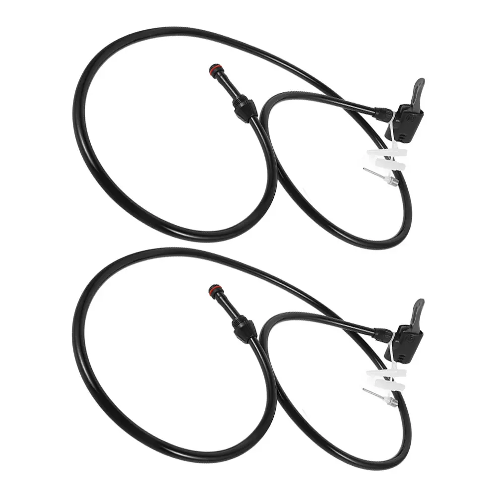 

2Pcs Bicycle Pump Adapter Hose Dual Head for Tire Inflation Presta Valves Portable Air Pump Replacement Ball Inflator