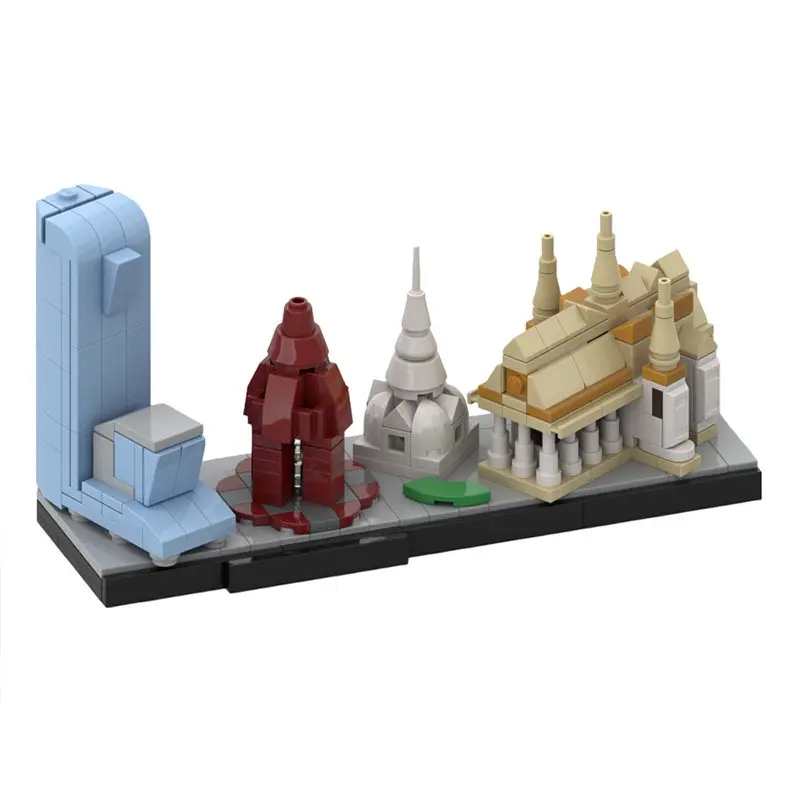 2026 New MOC City Skyline Architecture Bruges Toronto Madrid Seoul Siem Reap Siem Reap Sets Building Blocks Fan Toys Easter Gift