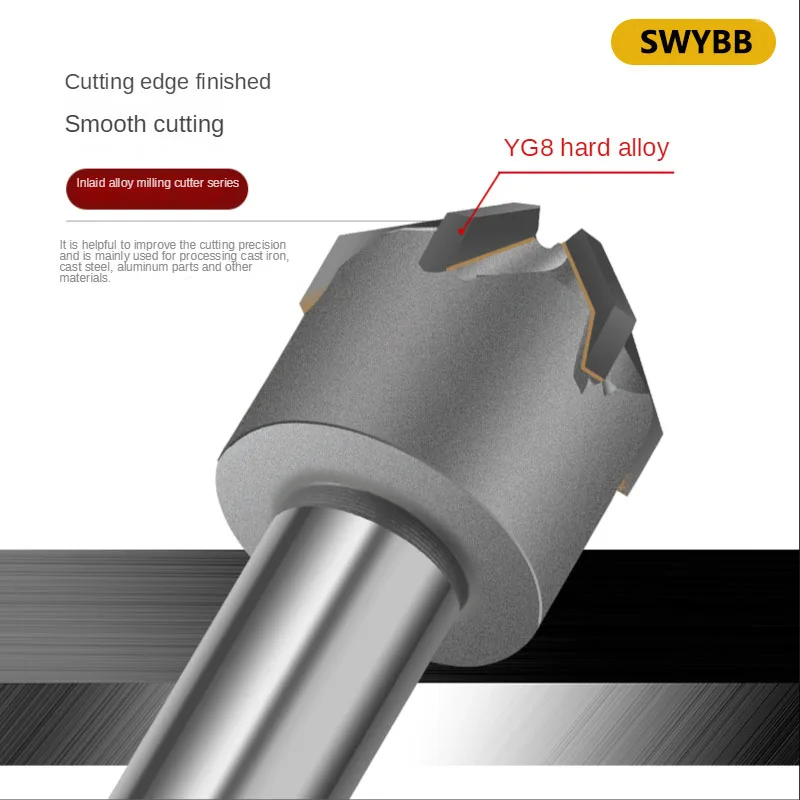 SWYBB Countersink Drill Brazing Carbide insert 90 Degree 16mm 20mm 25mm 30mm 40mm Chamfering Milling Cutter Tool