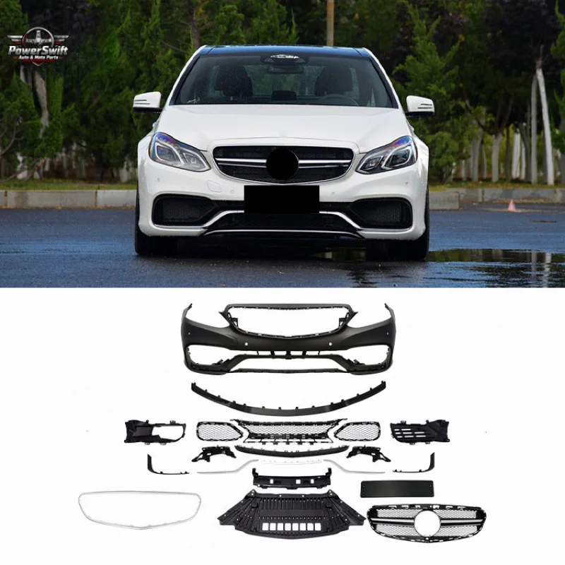 

Suitable for Mercedes-Benz E-Class W212 Old to New E63 Body Kit Upgrade Front and Rear Bumpers Hood Fender