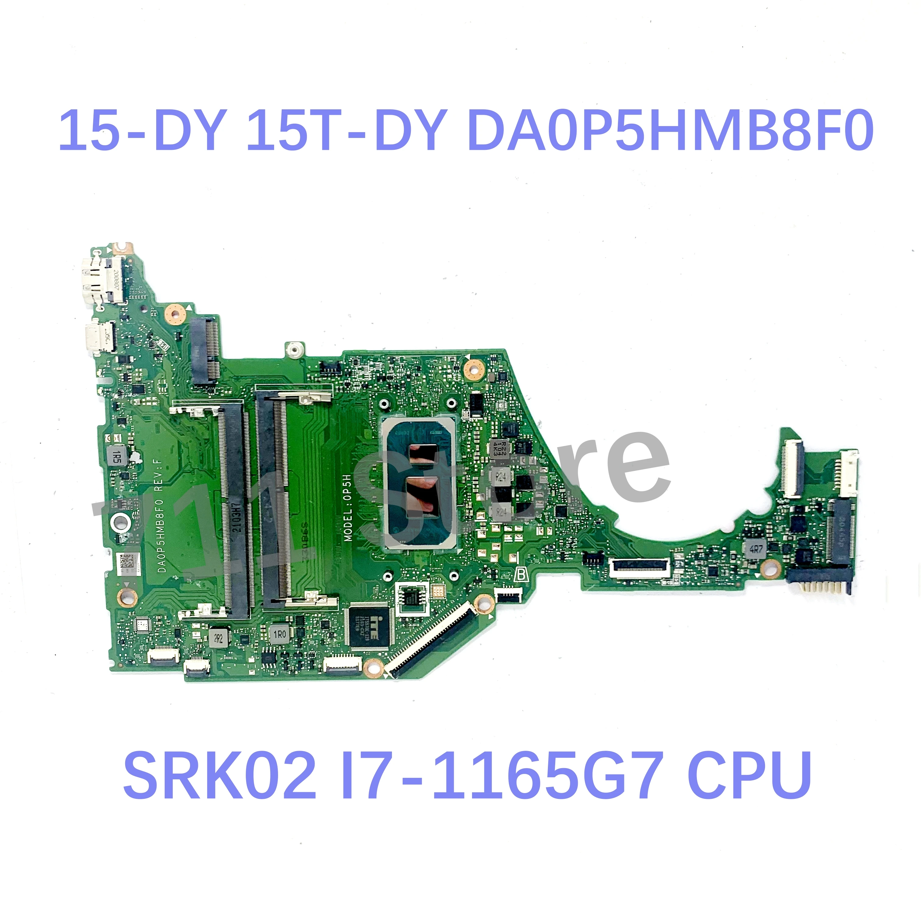 Mainboard DA0P5HMB8F0 Für HP 15-DY 15T-DY 15S-FQ Laptop Motherboard Mit I3-1115G4 / I5-1135G7 / I7-1165G7 CPU 100% funktioniert gut