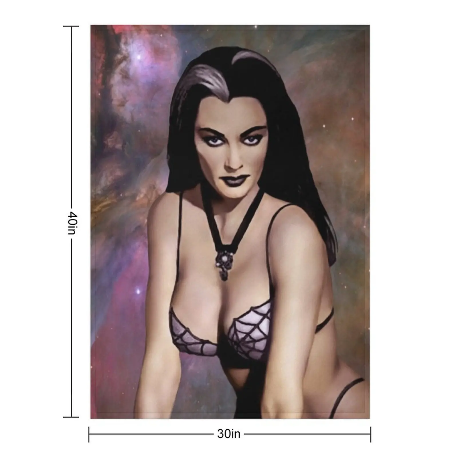 إيفون دي كارلو كما ليلي مونستر رمي البطانيات والأريكة بطانيات الشعر للأطفال