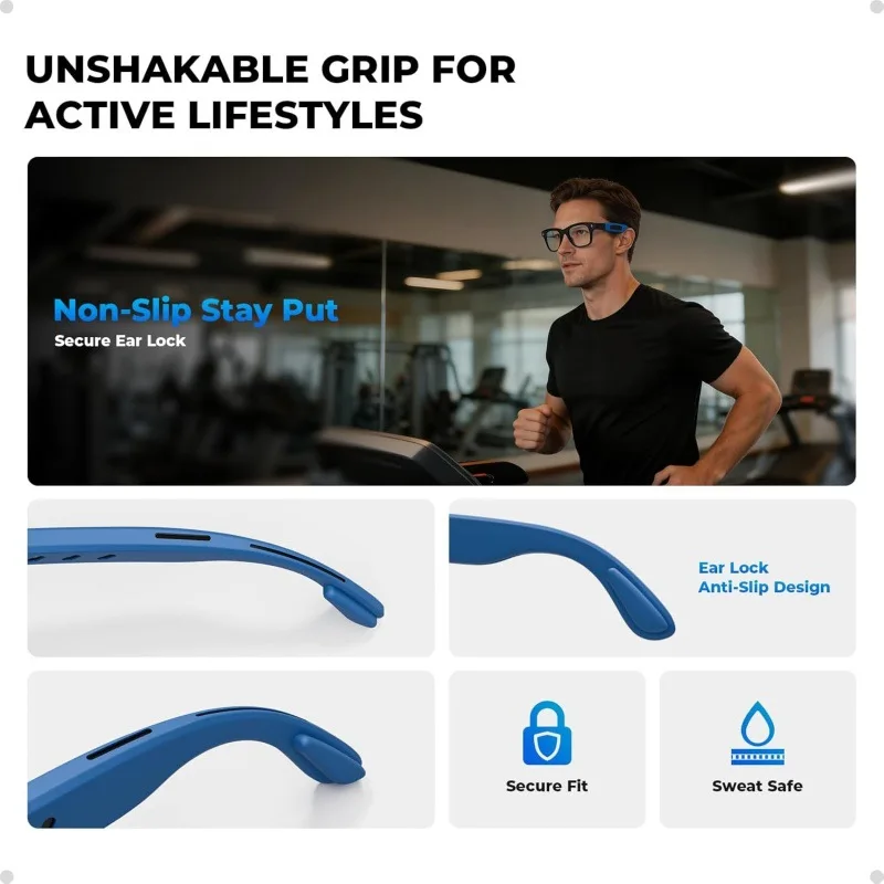 Anti-Slip Ear Grips for Meta Wayfarer for Headliner for Skyler  Protective Silicone Temple Shield Sleeves Smart Glasses Hook