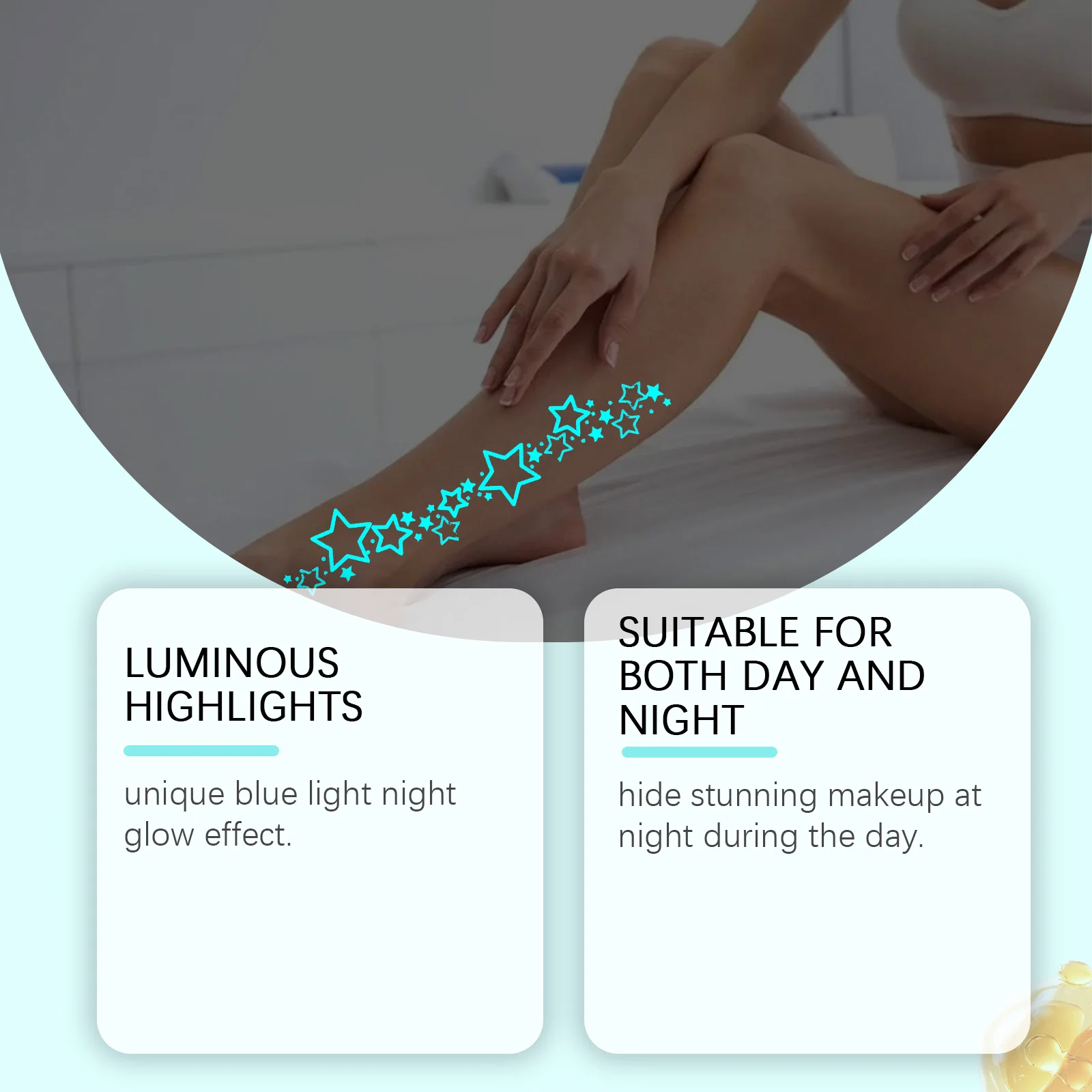 Picture 4: Party Dance Glow-in-the-Dark Tattoos - Temporary for Face & Body, Long-Lasting Waterproof Design, Easy To Use for Festive Looks