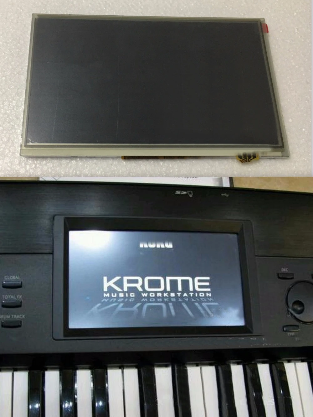 Original Display with Touch Screen Digitizer for Korg KROME LCD Screen Display Touch Panel