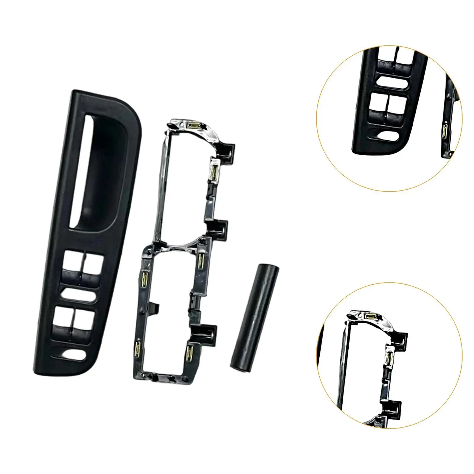 

Front Driver Side Door Handle Base Assembly Plastic Bracket Set for Volkswagen Golf 4 MK4 1998-2004 Interior Equipment