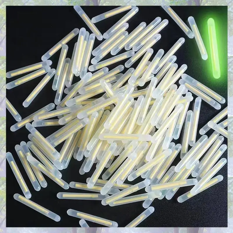 New Arrival 400PCS Fishing Float Light Stick Fluorescent Lightstick LED Fluorescent Dark Glow Sticks Fishing Float Accessories 2