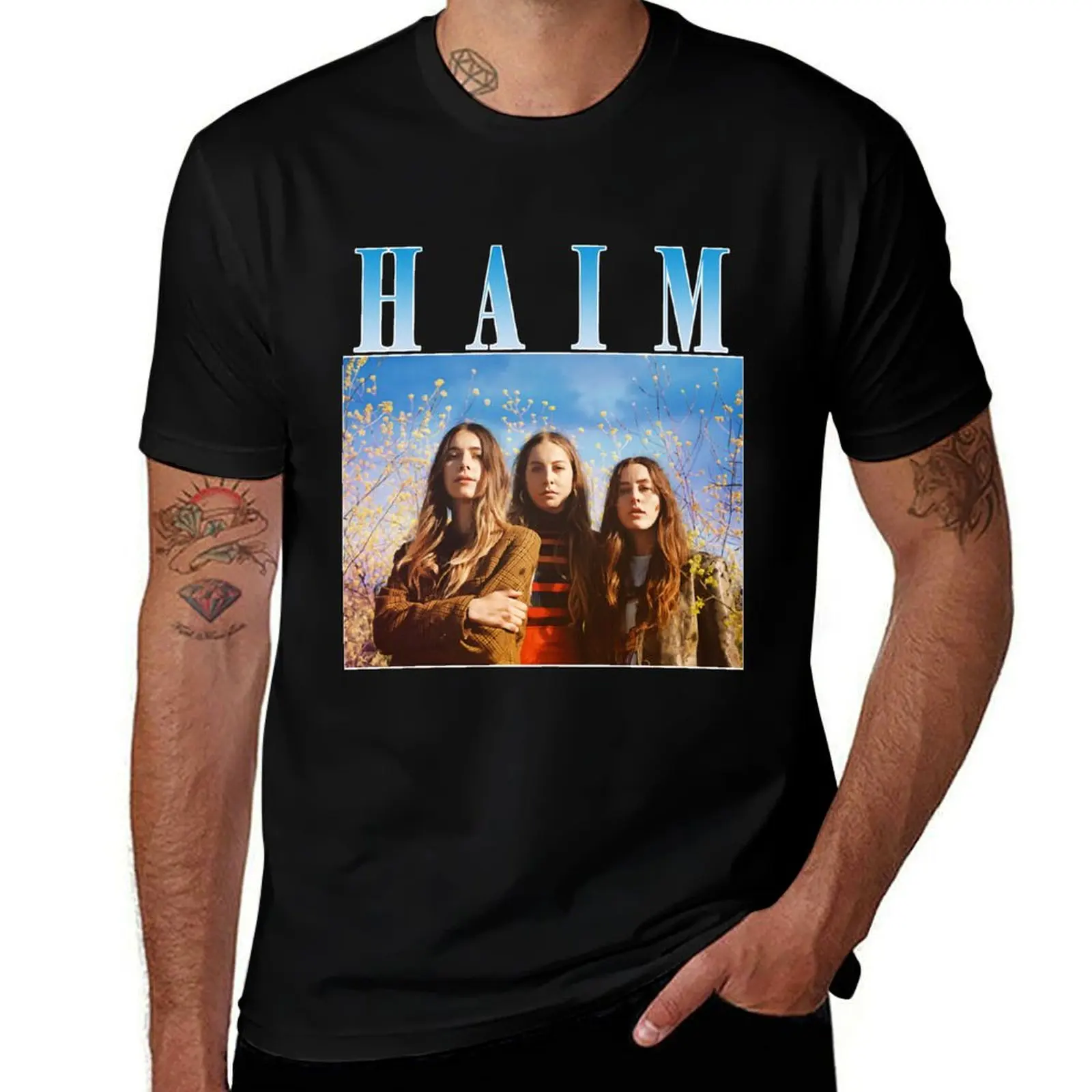 

American Pop Rock Band Including 3 Branches Haim Homage Tee Premium Awesome For Music Fans T-Shirt t shirts with prints