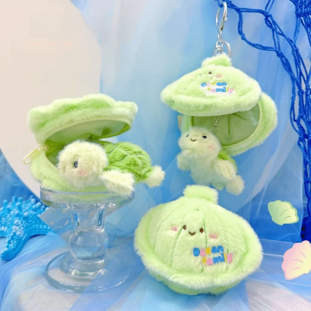 

Soft Ocean Animal Plush Keychain Simulation PP Cotton Fluffy Whale Keyring Octopus Kawaii Small Turtle Pendant Birthday Gift