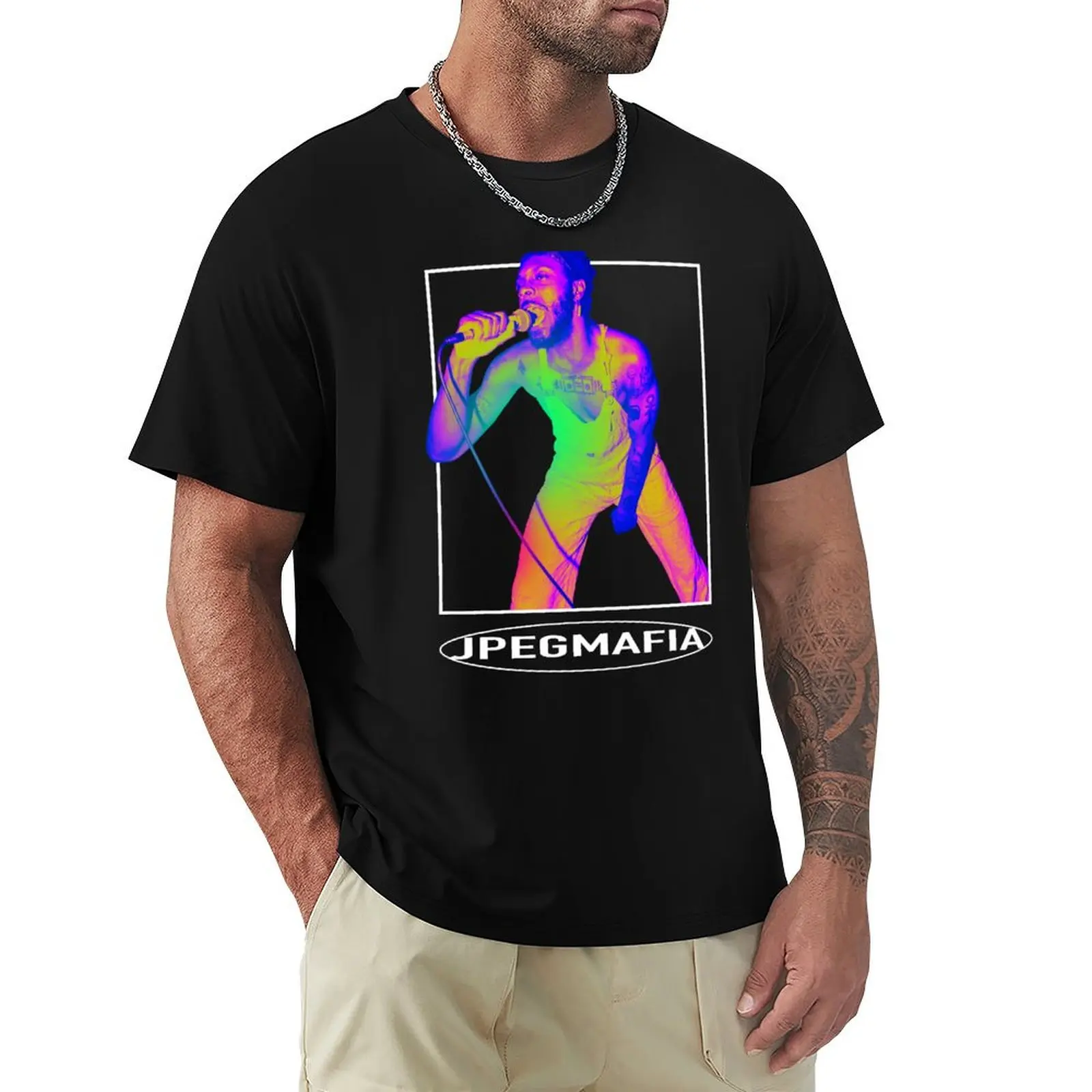 

JPEGMAFIA T-Shirt Vintage Print Crew Neck Tee