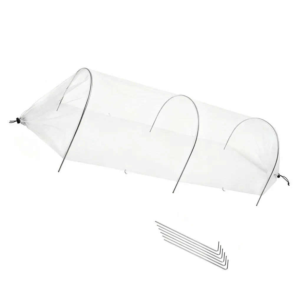 Vegetable Guard Bed Tunnel Net Optimal Light Transmission Anti Aphid Barrier Fine Polyester Mesh Flexible Garden Tunnel