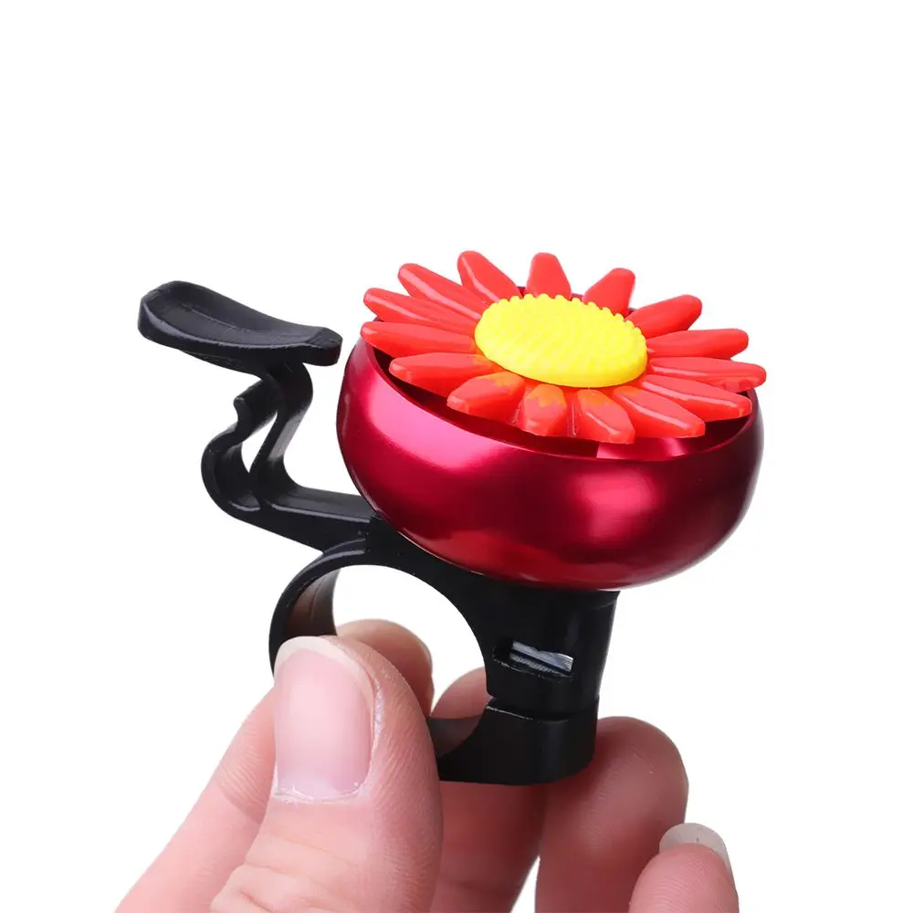 Children Girls Alloy Plastics Rings Daisy Flower Cycling Bicycle Handlebar Safety Bike Bell Outdoor Protective Horn Sound Alarm