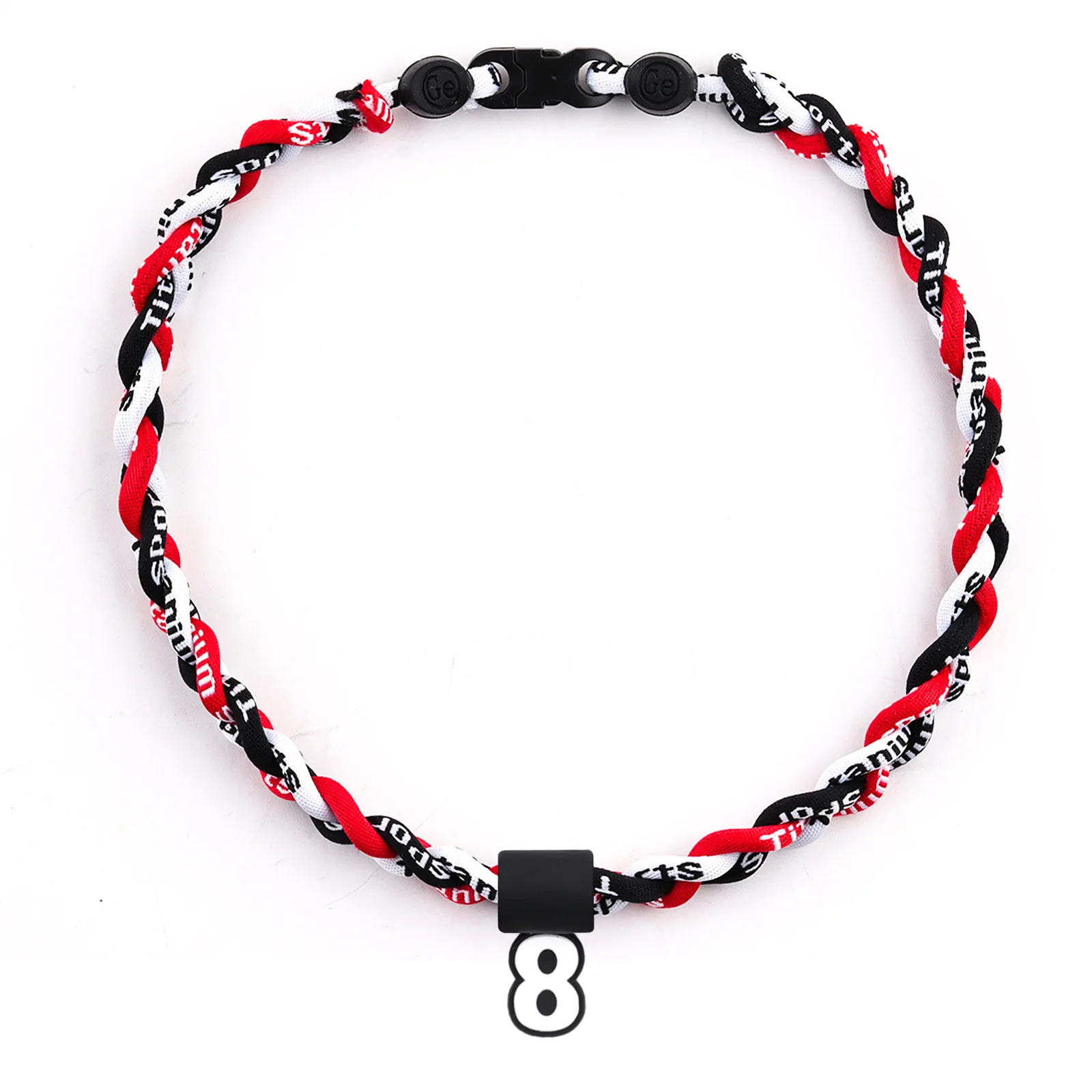 

Sports necklaces for men and women braided adjustable collarbone rope fashion jewellery can be customized letter logo