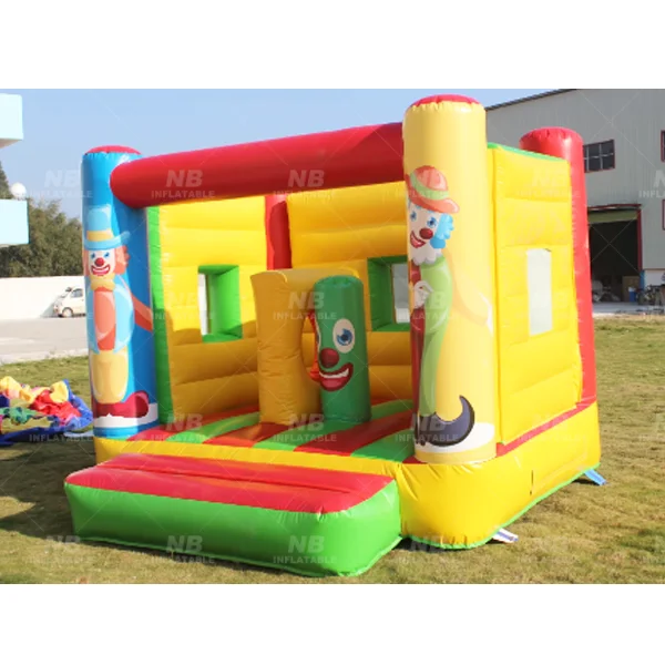 

Inflatable Bouncer Clown Theme Mini Inflatable Castle House for Sale Jumping Bouncy
