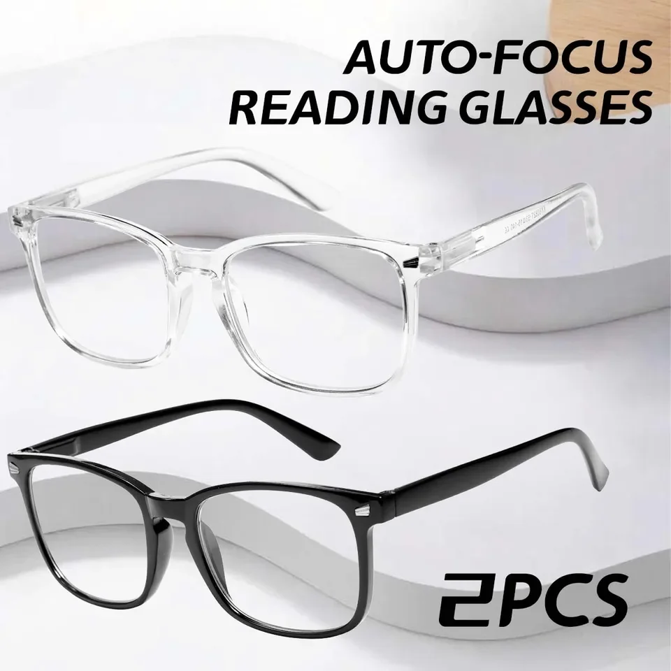 

1/2/3/5PCS Automatic Zoom Intelligent Glasses with Blue Light Blocking Lenses and Dynamic Focus Tracking - PC Frame