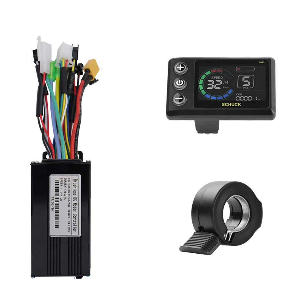 For Electric Bicycles SM Connector LCD S869 Display Electric Bicycle Controller Set 17A 22A 26A 30A 40A Options