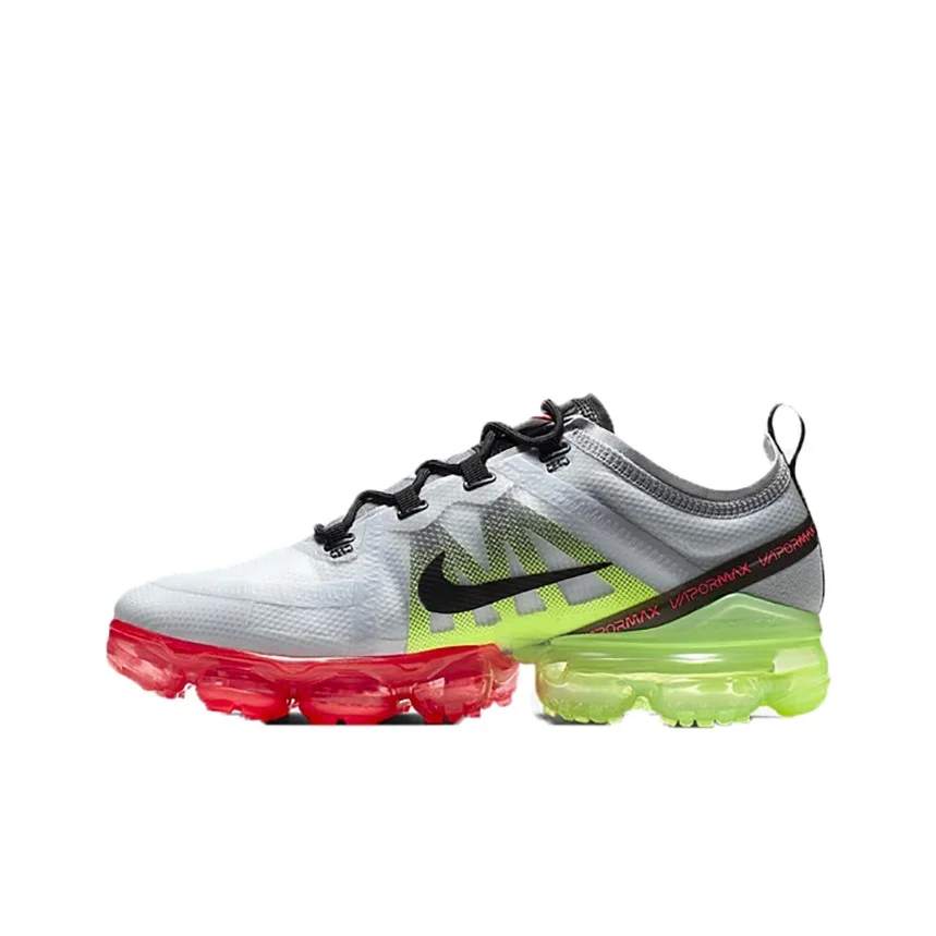 Nike VaporMax 2019 Running Shoes Men's Low Top Red/Yellow/Gray AR6631-007
