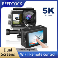 5K 4K60fps Action Camera Dual Screens Anti-shake EIS 2.0 WiFi 170D 5X Zoom Underwater Waterproof Remote Control Sports Camera