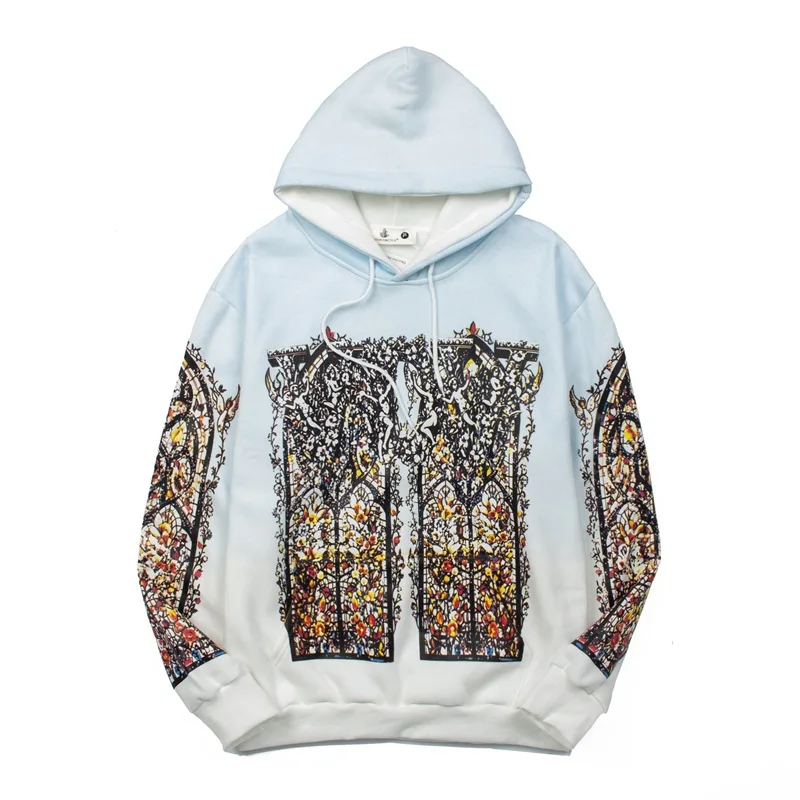 

Men's Fashion Graffiti Hip Hop Hoodies High Street Painted Pullover Sweatshirt Streetwear Printed Hoody Hooded Y2K Tops