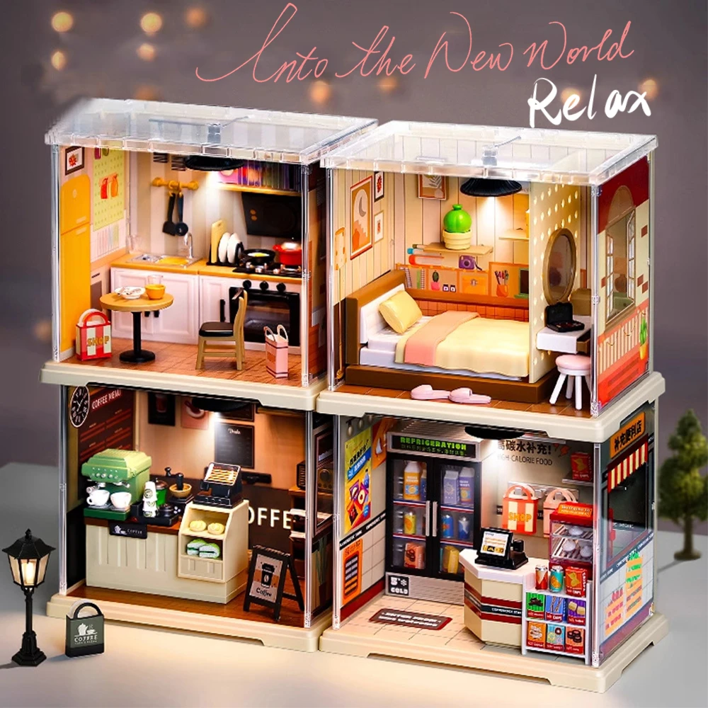 New DIY Miniature House Model with Soft Lights, High-Detail Quality, Easy 1-Hour Assembly, Perfect Birthday & Christmas Gift