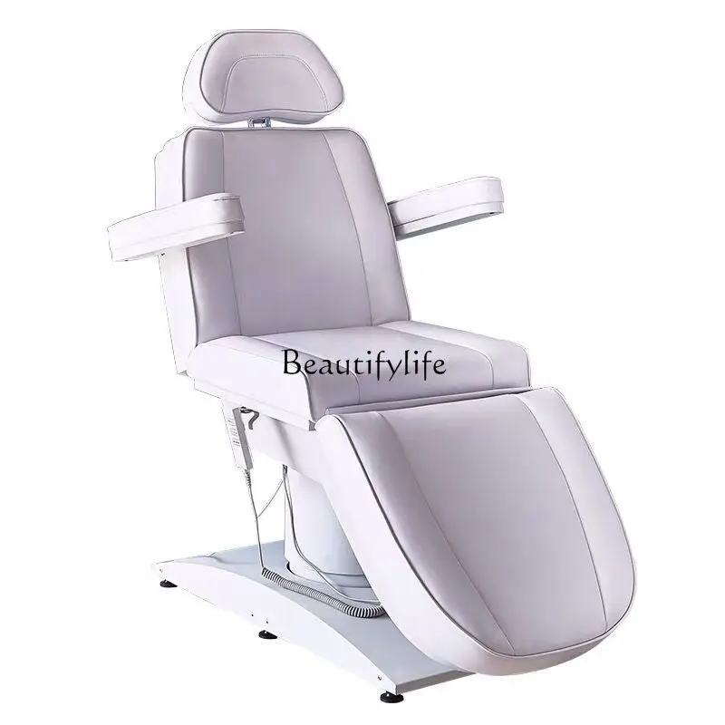 04-Electric beauty bed rotatable automatic lifting tattoo embroidery body examination bed