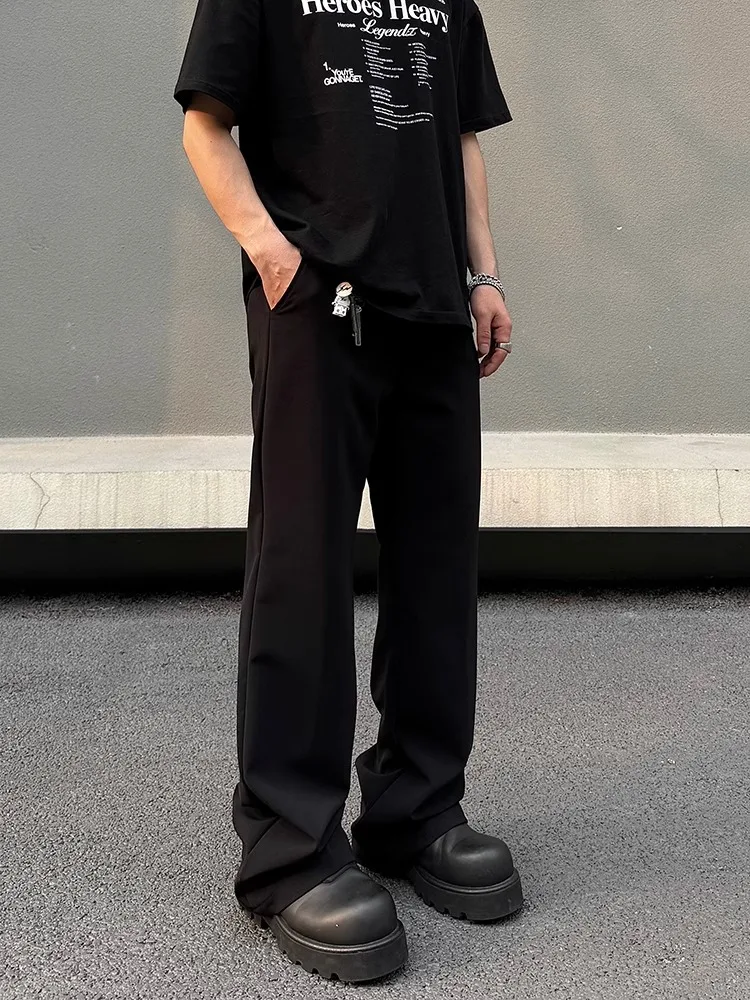 

American High Street Clean Fit Straight Leg Casual Pants Slimming Versatile Loose Tube ape Polyester Fiber Leisure Trousers