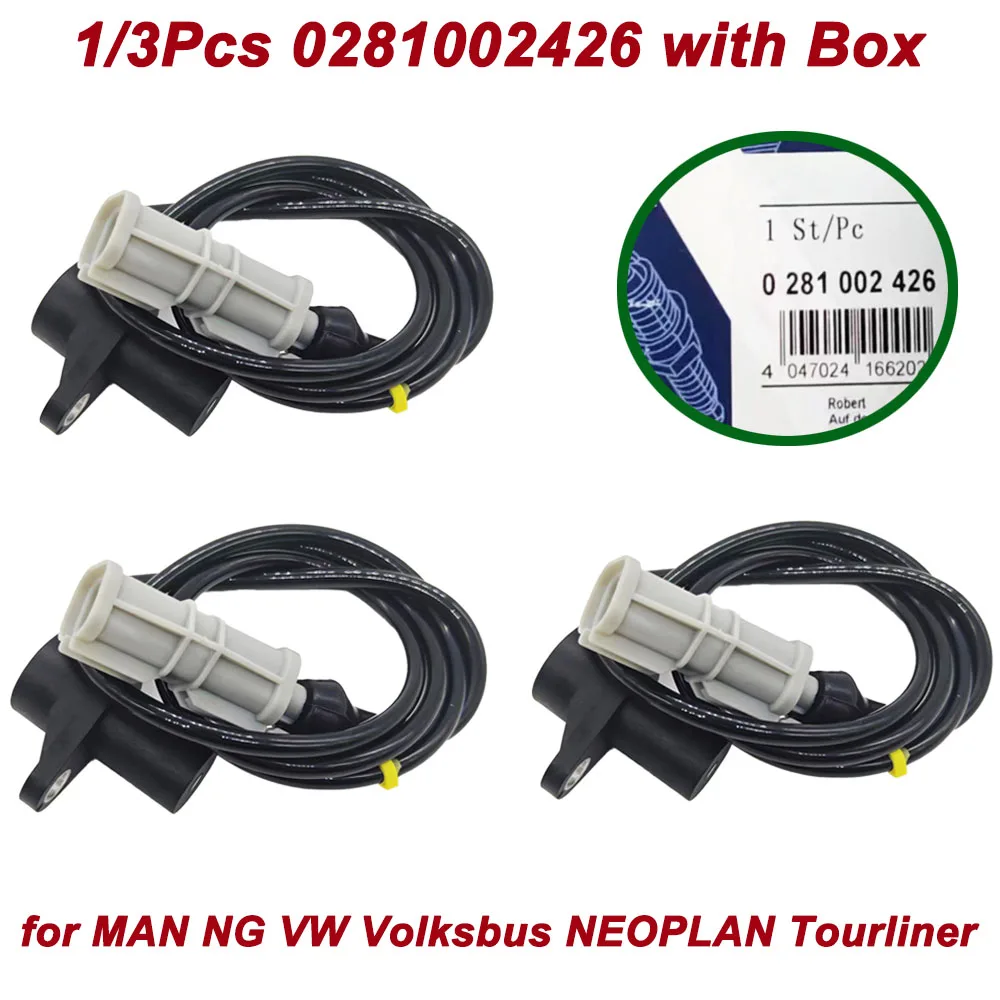 

1/3Pcs OE 0281002426 51271200014 Crankshaft Position Sensor RPM For VW ,For Man NG NL NM F2000 Neoplan