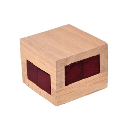 Wooden Magic Box Puzzle Puzzle Luban Lock Intelligence Toy IQ Challenge Brain Teaser Kids Adult Puzzle Game Large Insider