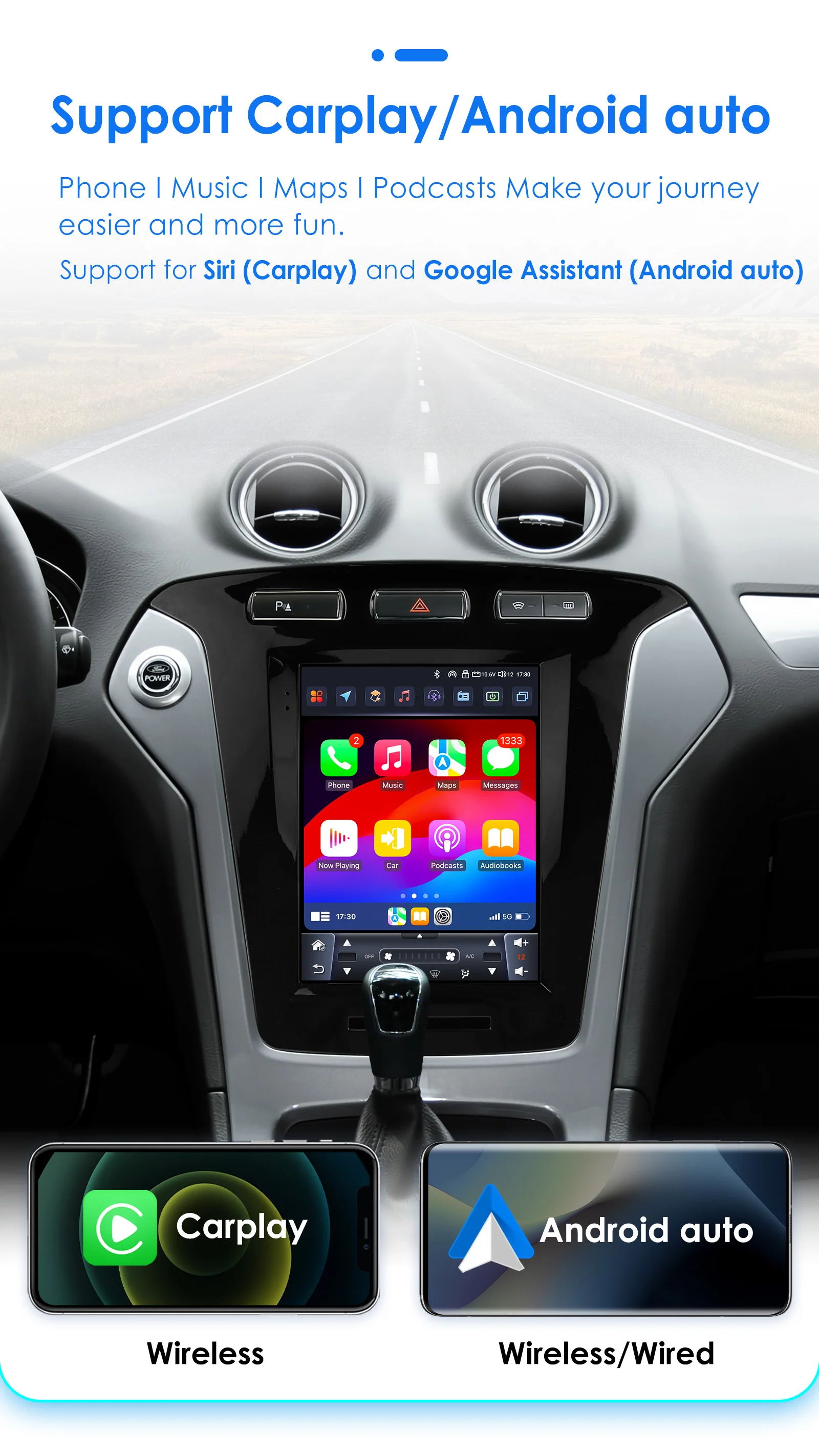 9.7"carplay android 13 auto radio samochodowe dla Ford Mondeo mk4 Galaxy A/C 2011-2013 Autoradio Odtwarzacz multimedialny GPS Stereo 4G SWC RDS